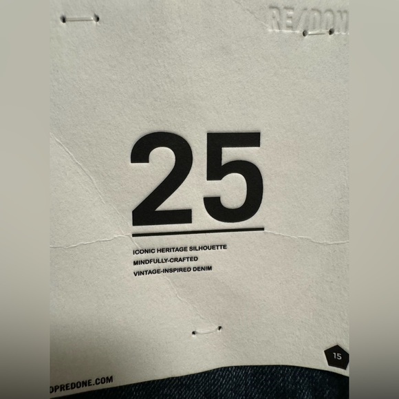 Re/Done new with tags dark wash wide leg jeans - Picture 3 of 7